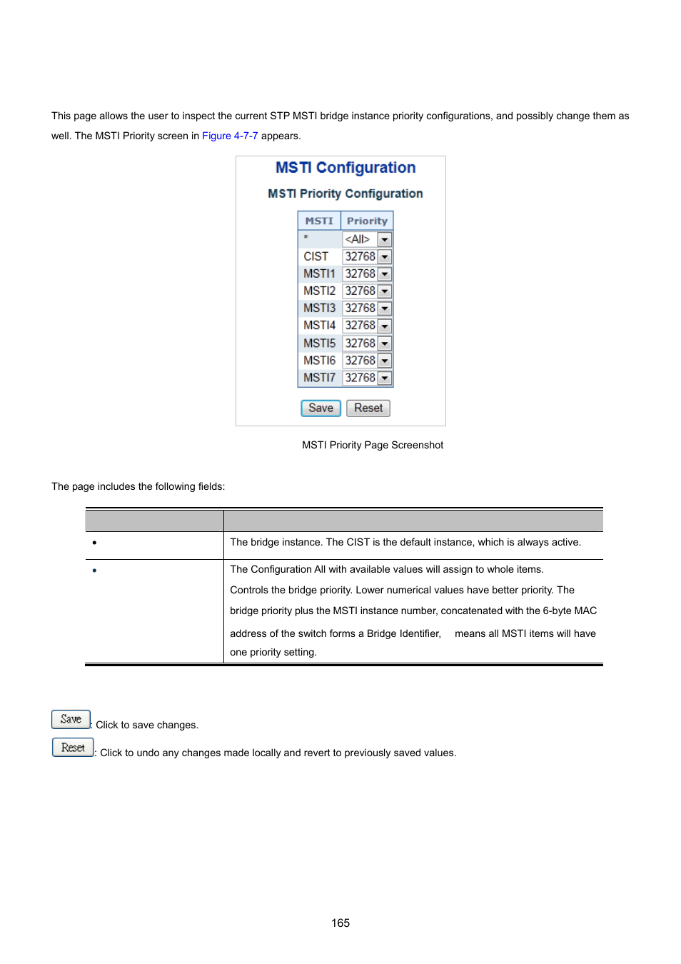 5 msti priorities | PLANET IGS-10020HPT User Manual | Page 165 / 615