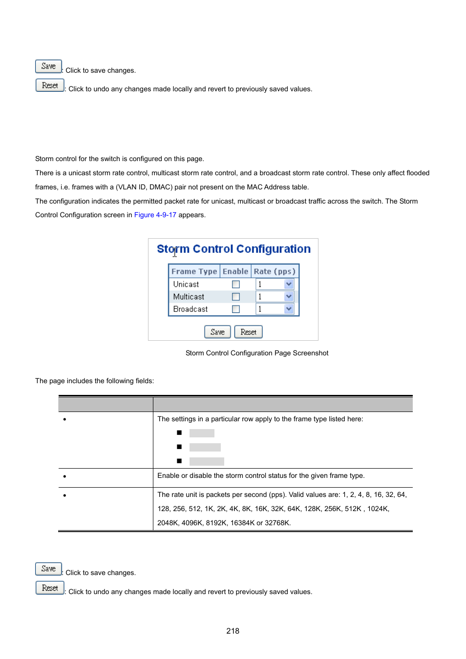 14 storm control configuration | PLANET IGS-10020HPT User Manual | Page 218 / 615