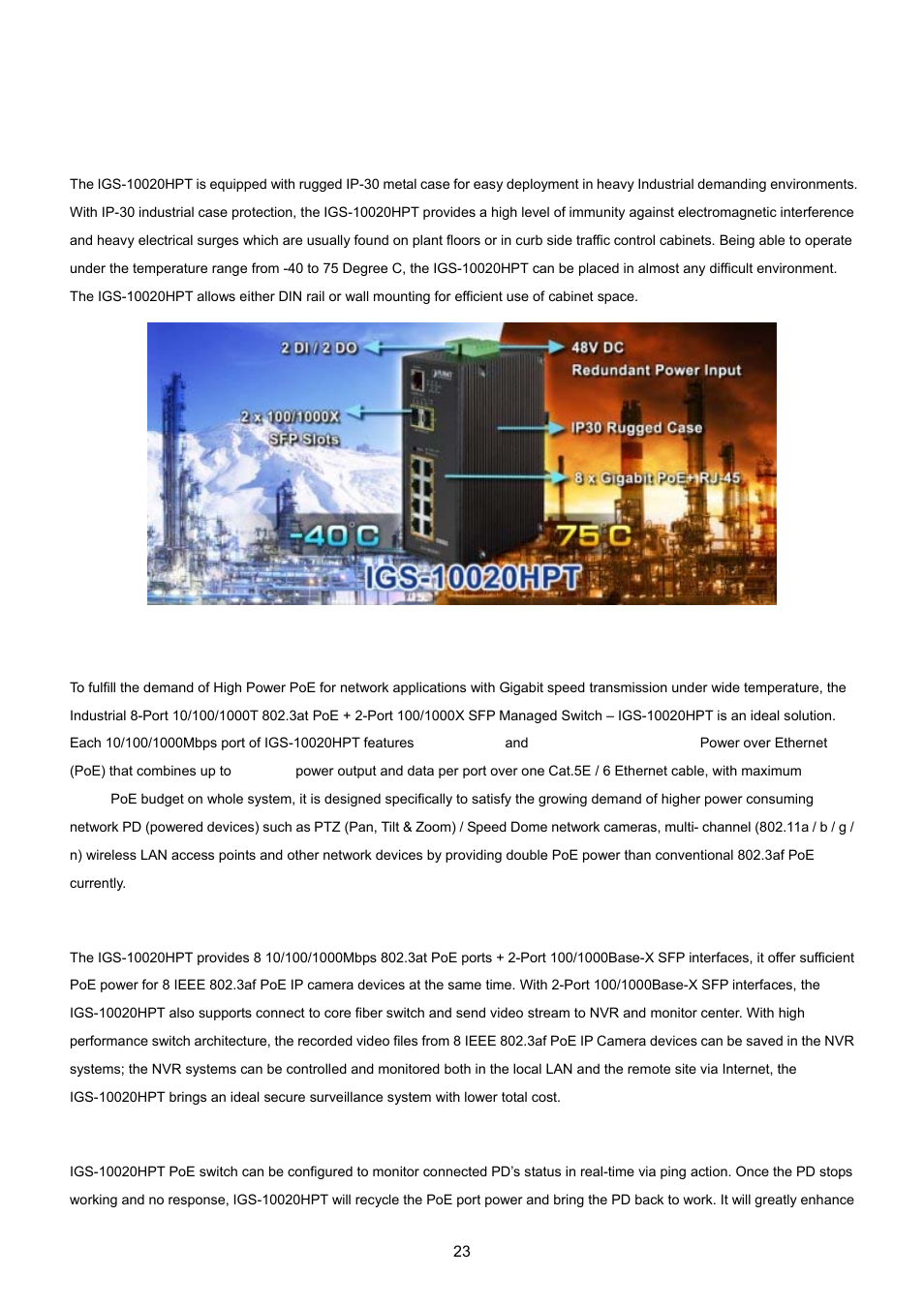 2 product description | PLANET IGS-10020HPT User Manual | Page 23 / 615