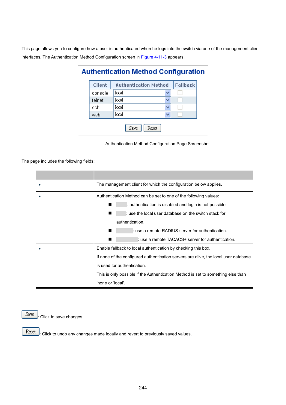 2 authentication configuration | PLANET IGS-10020HPT User Manual | Page 244 / 615