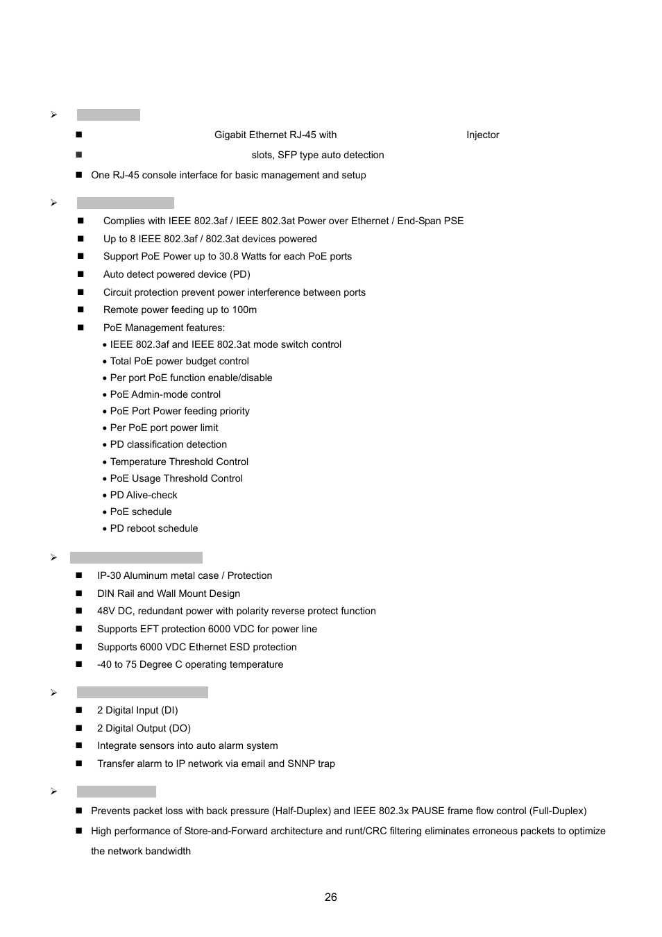 4 product features | PLANET IGS-10020HPT User Manual | Page 26 / 615