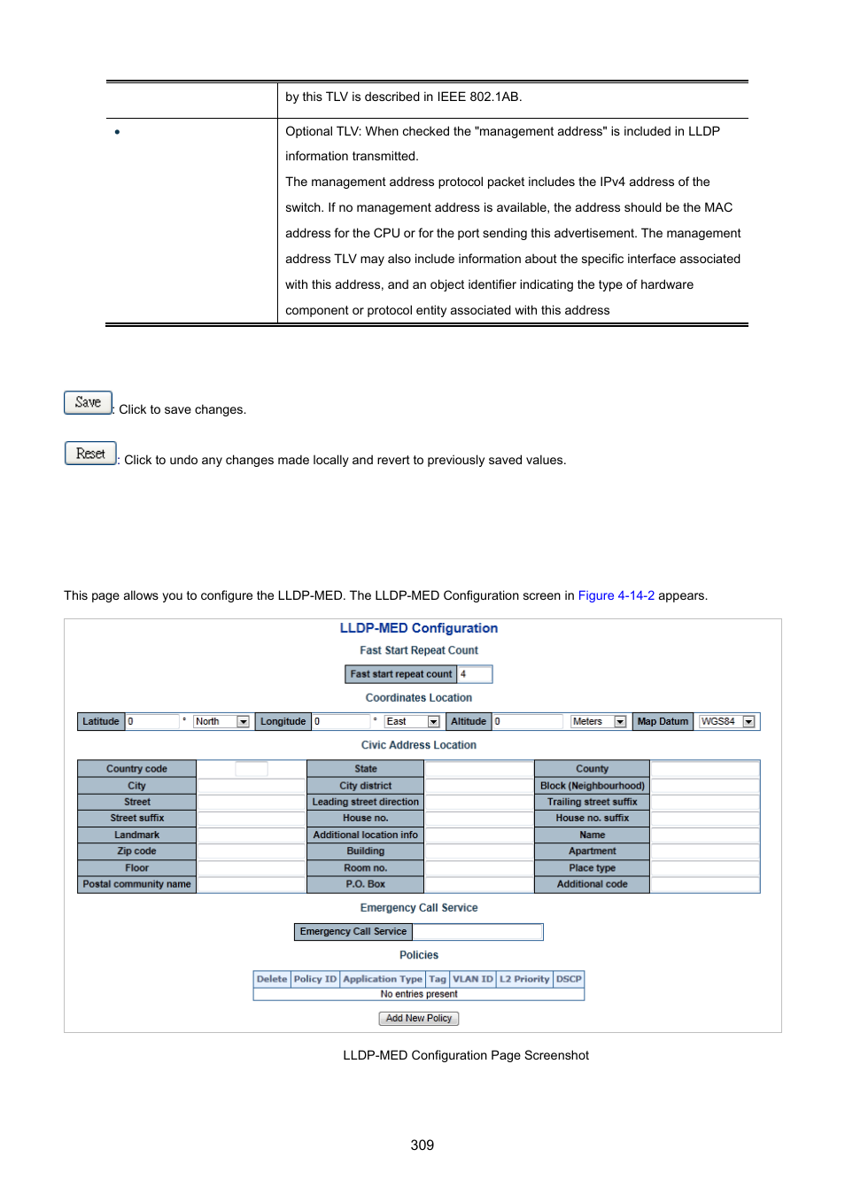 3 lldp-med configuration | PLANET IGS-10020HPT User Manual | Page 309 / 615