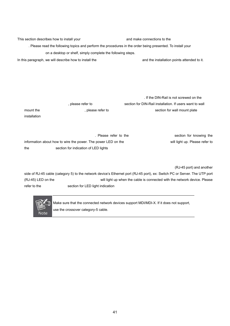 2 install the industrial managed switch, 1 installation steps | PLANET IGS-10020HPT User Manual | Page 41 / 615