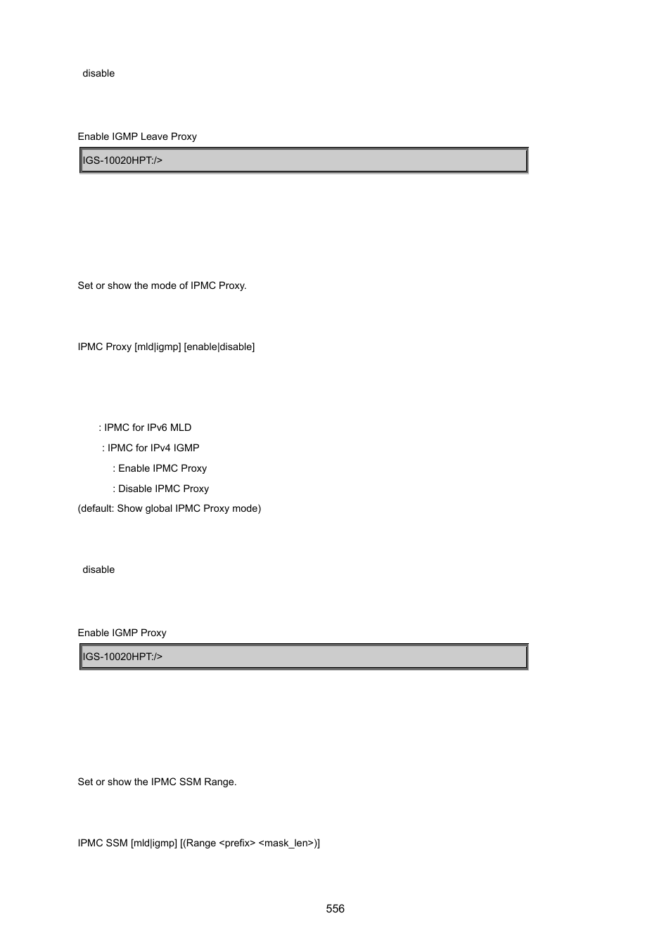 Ipmc proxy, Ipmc ssm | PLANET IGS-10020HPT User Manual | Page 556 / 615
