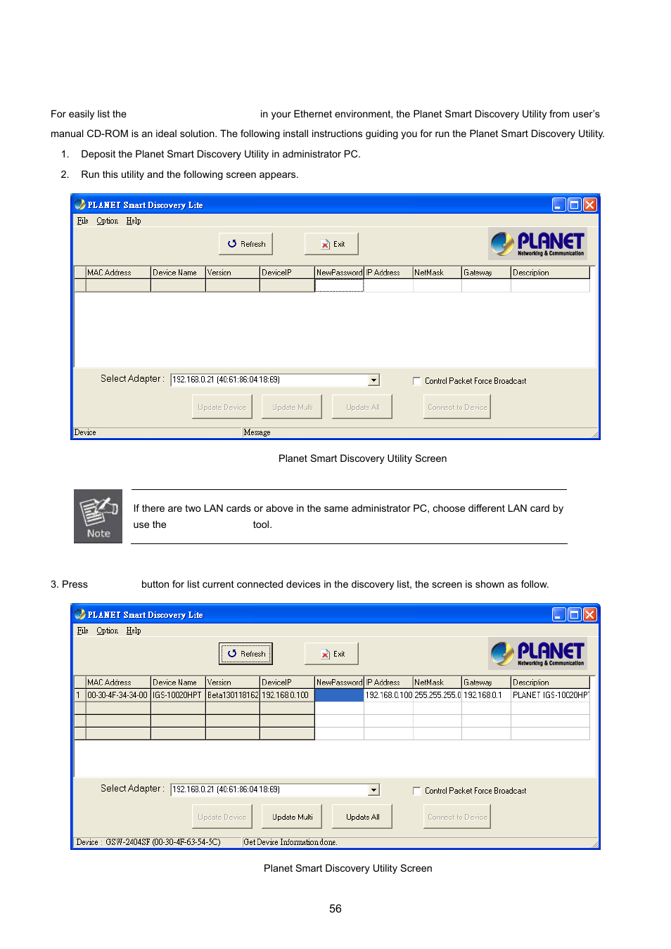 6 planet smart discovery utility | PLANET IGS-10020HPT User Manual | Page 56 / 615
