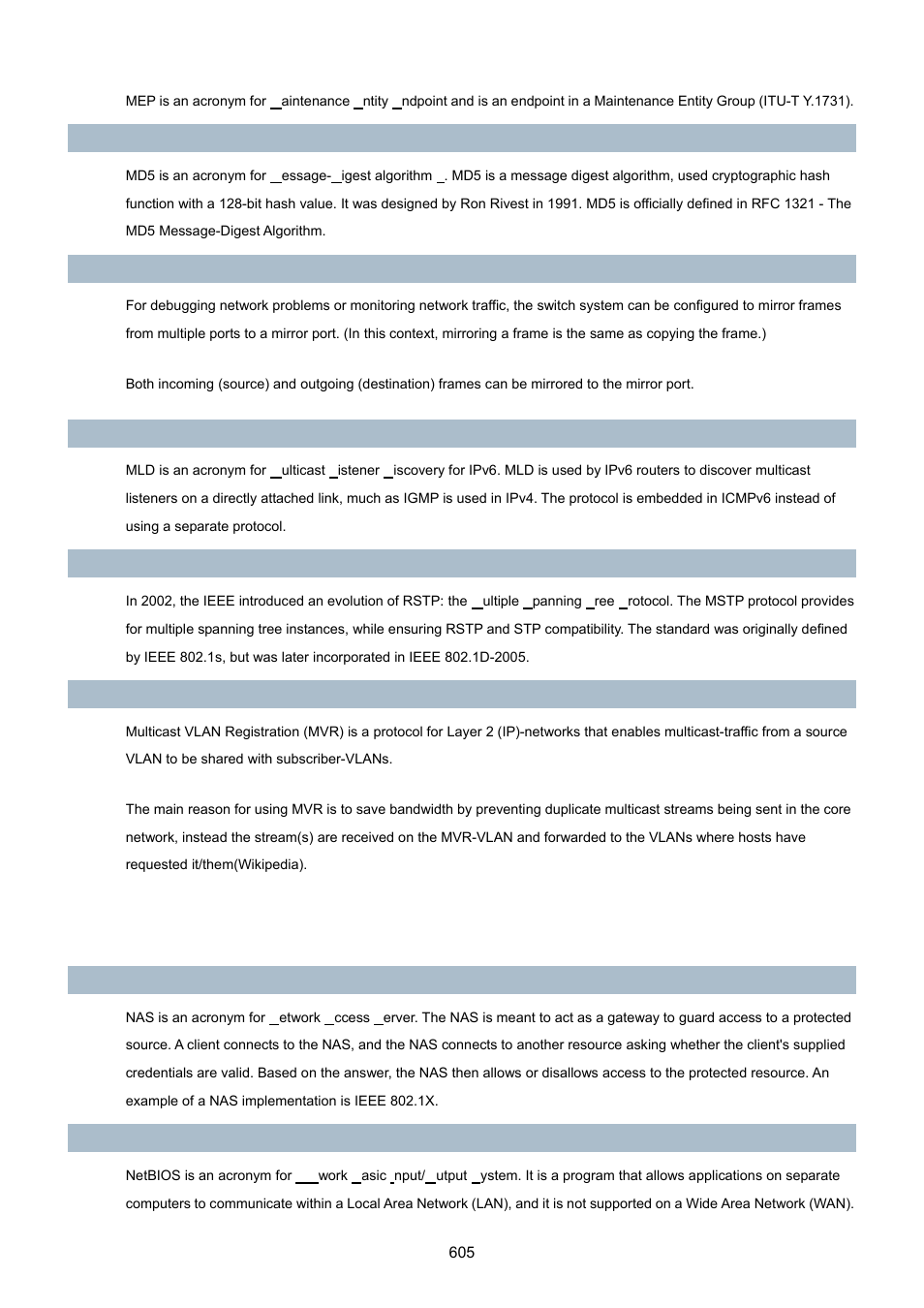 PLANET IGS-10020HPT User Manual | Page 605 / 615