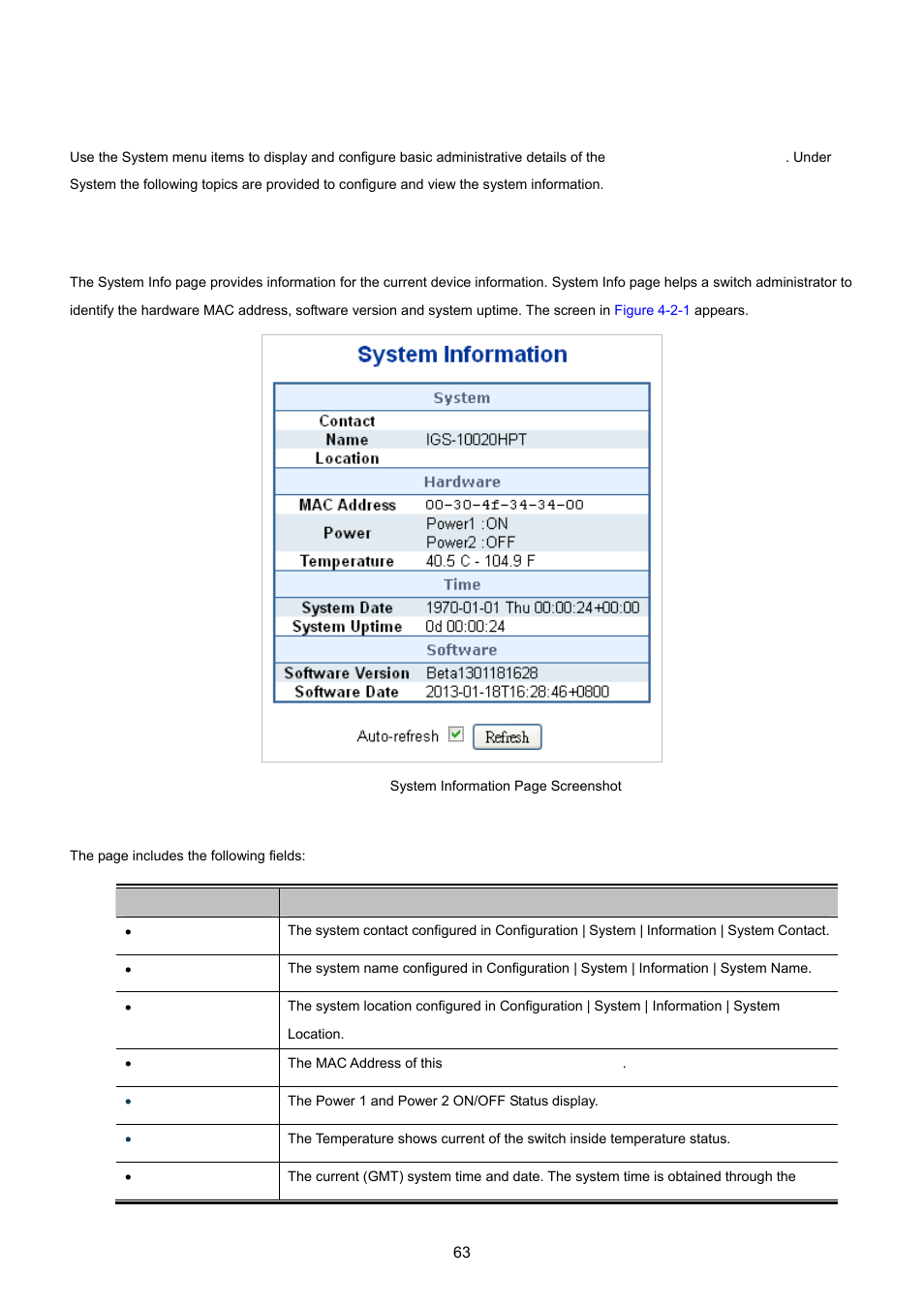 2 system, 1 system information | PLANET IGS-10020HPT User Manual | Page 63 / 615
