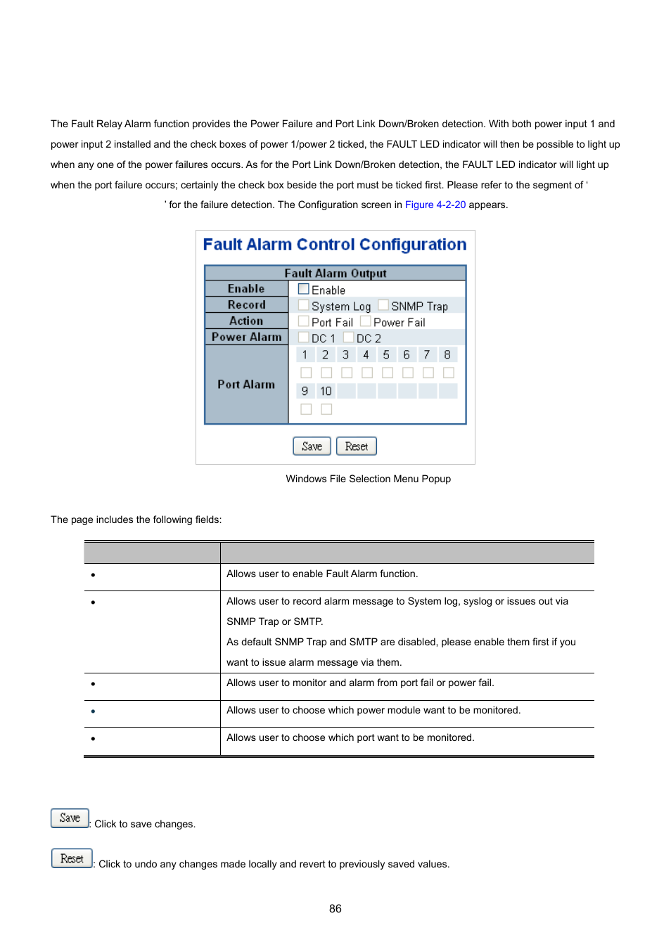 17 fault alarm | PLANET IGS-10020HPT User Manual | Page 86 / 615