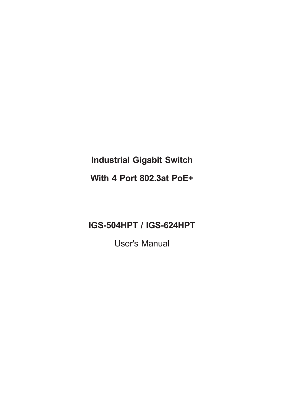 PLANET IGS-504HPT User Manual | 36 pages