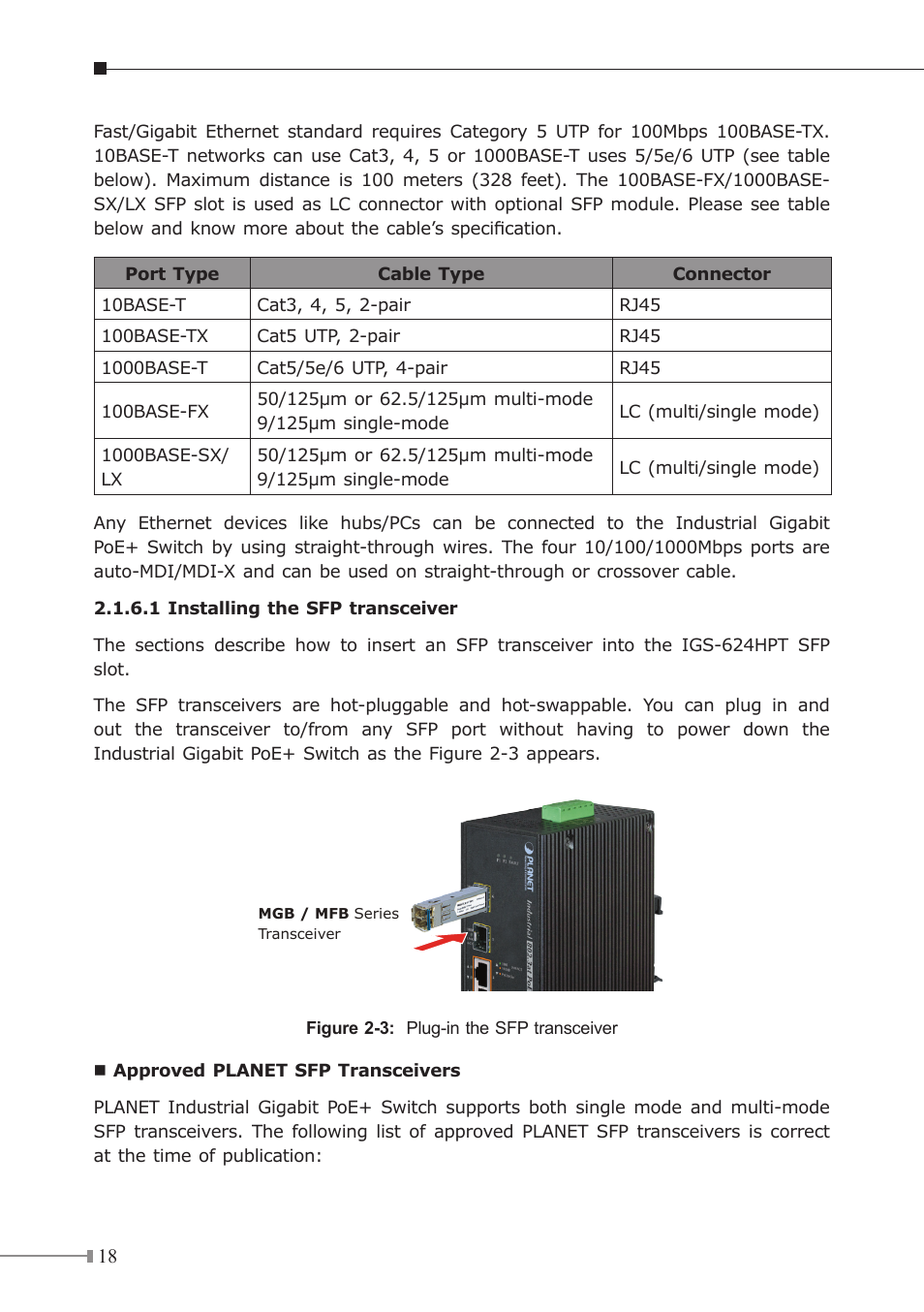 PLANET IGS-504HPT User Manual | Page 18 / 36