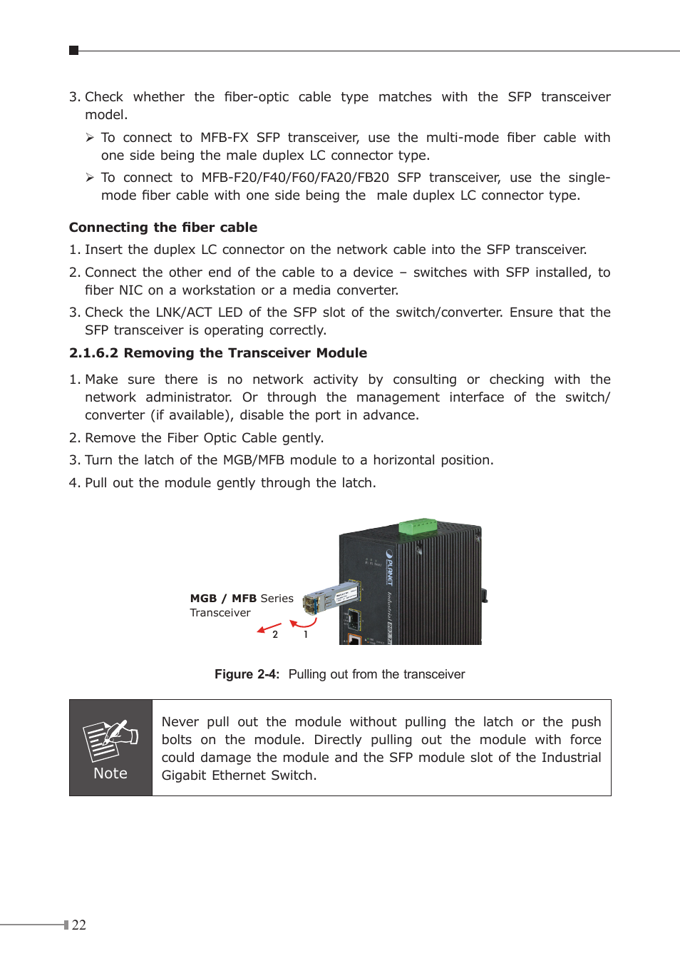 PLANET IGS-504HPT User Manual | Page 22 / 36