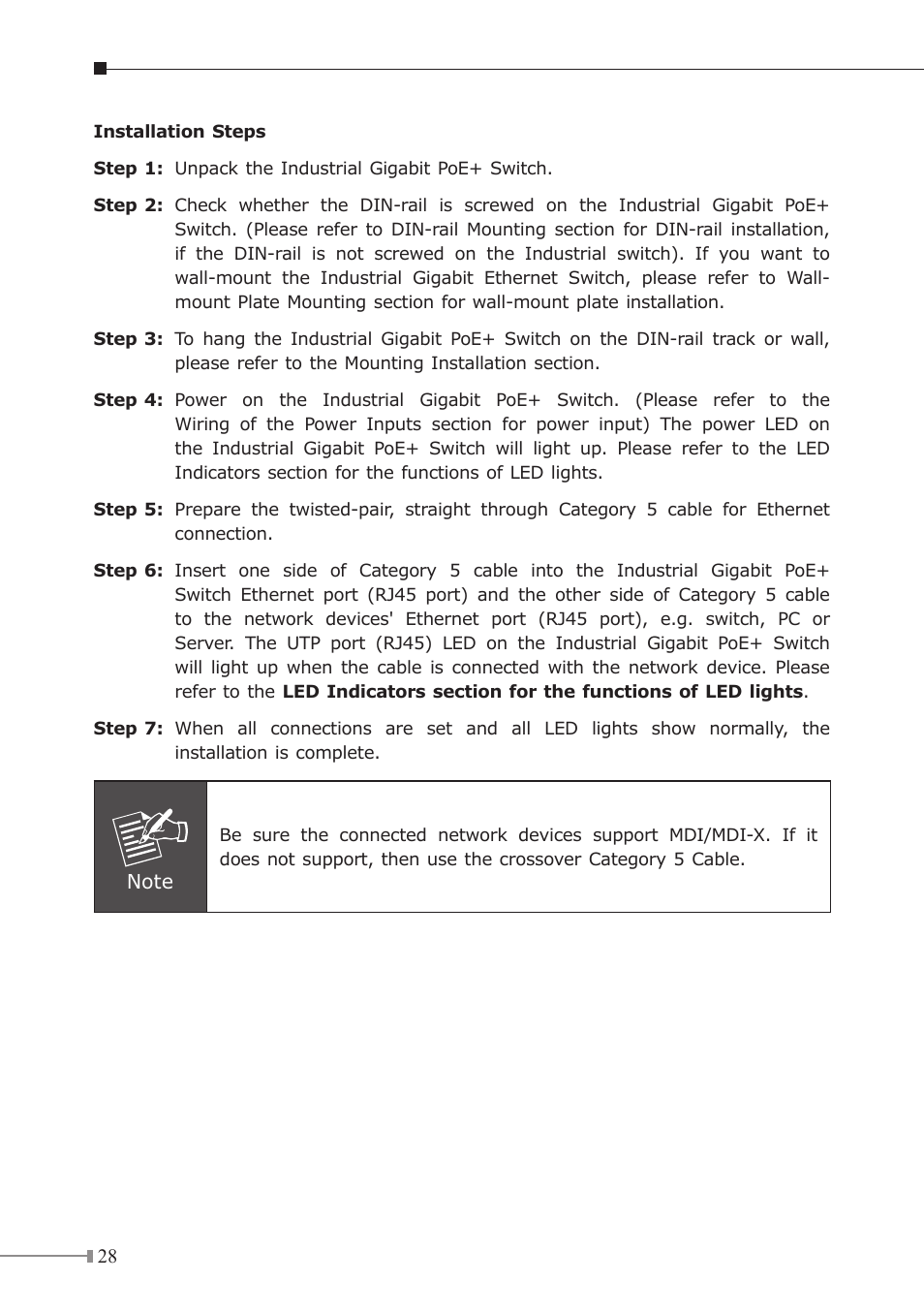 PLANET IGS-504HPT User Manual | Page 28 / 36