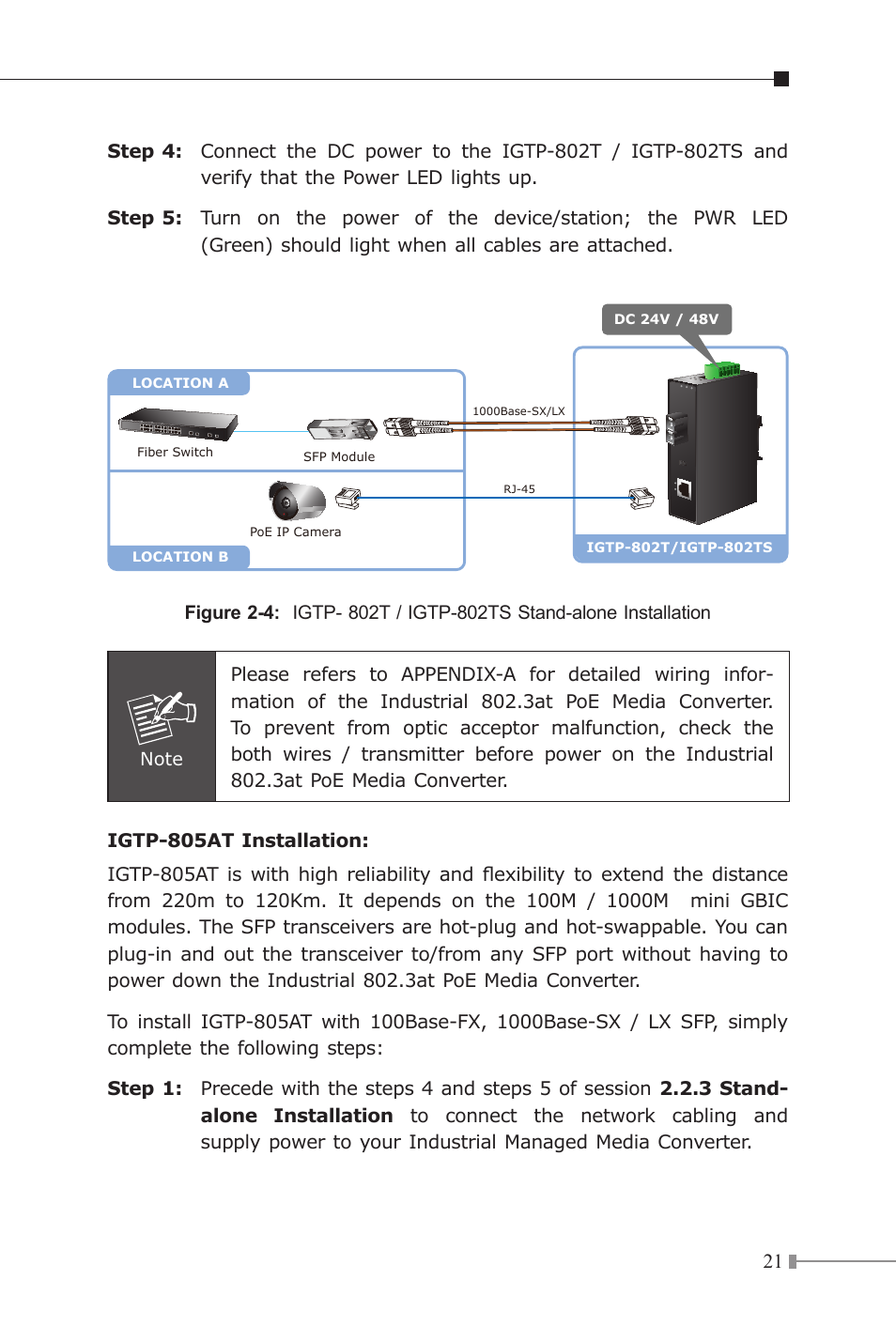 PLANET IGTP-80xT Series User Manual | Page 21 / 32