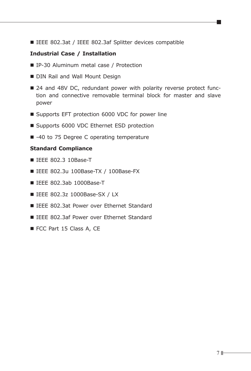 PLANET IGTP-80xT Series User Manual | Page 7 / 32