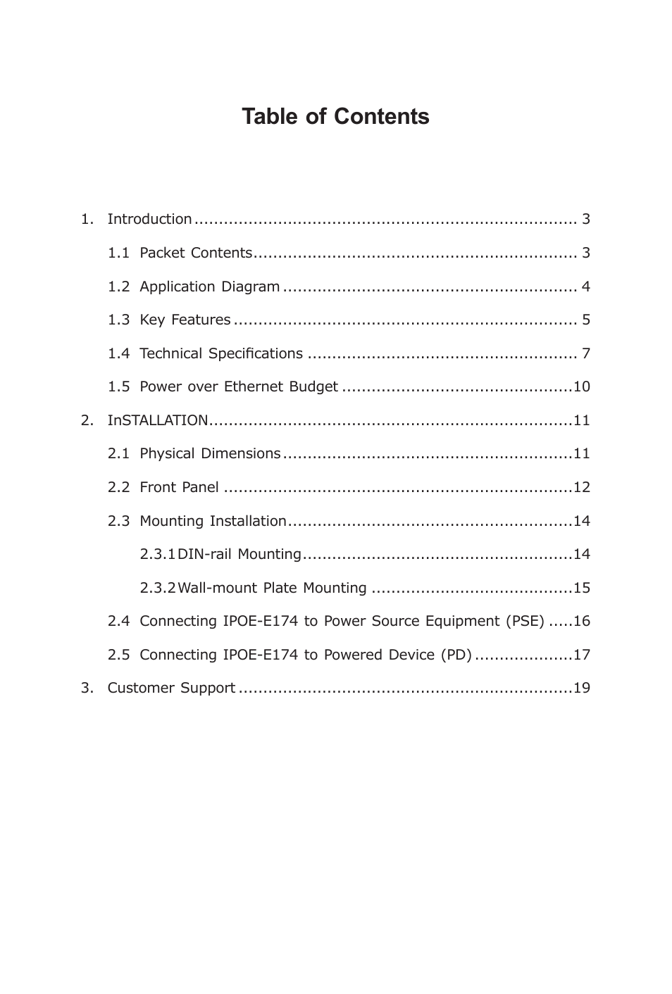 PLANET IPOE-E174 User Manual | Page 2 / 20