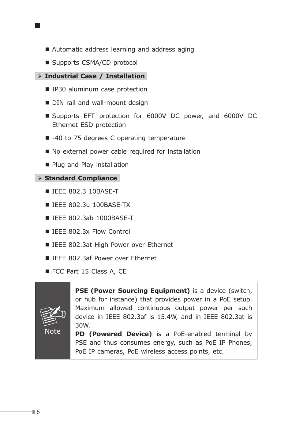 PLANET IPOE-E174 User Manual | Page 6 / 20