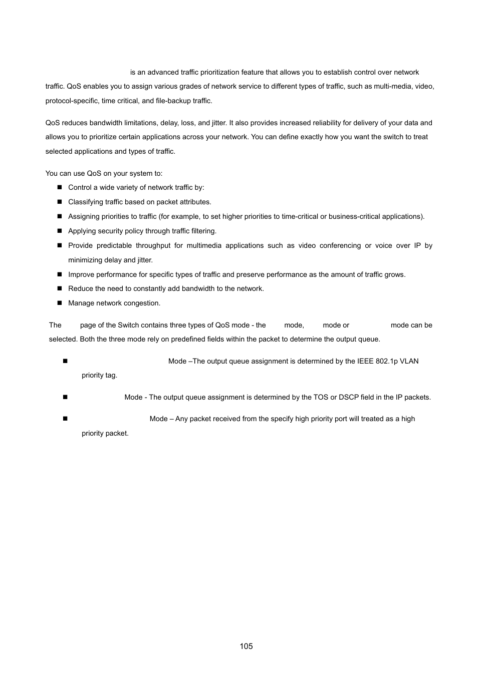 4 qos configuration | PLANET ISW-1022MPT User Manual | Page 105 / 167
