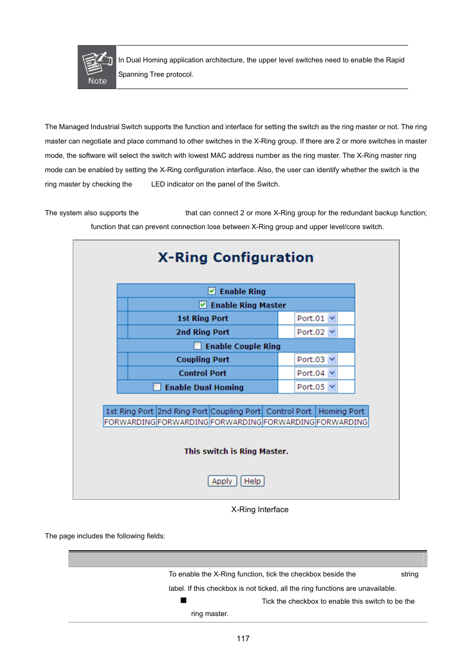 4 x-ring configuration | PLANET ISW-1022MPT User Manual | Page 117 / 167