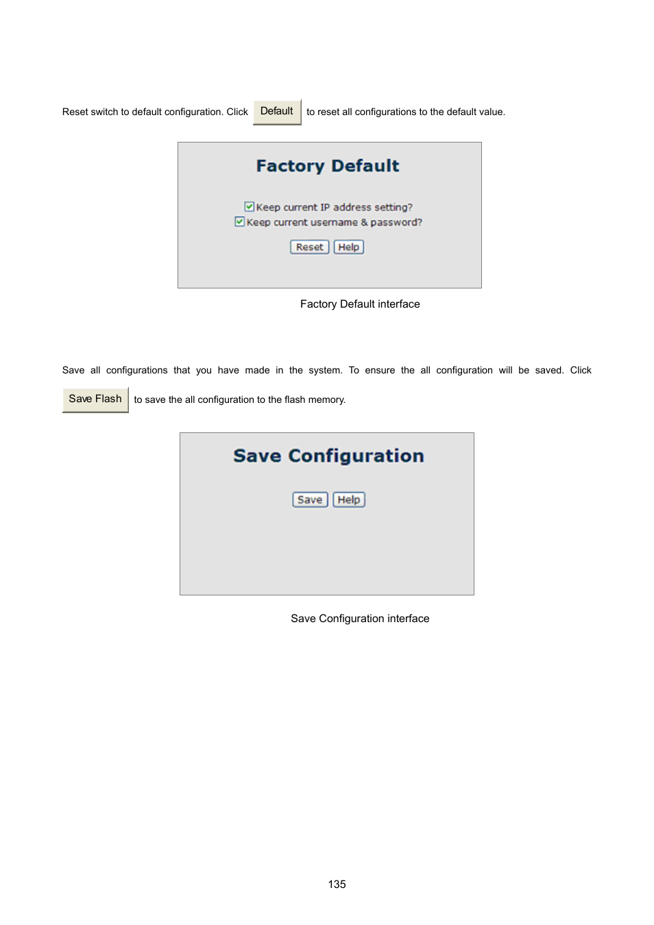 10 factory default, 11 save configuration, Actory | Efault, Onfiguration | PLANET ISW-1022MPT User Manual | Page 135 / 167