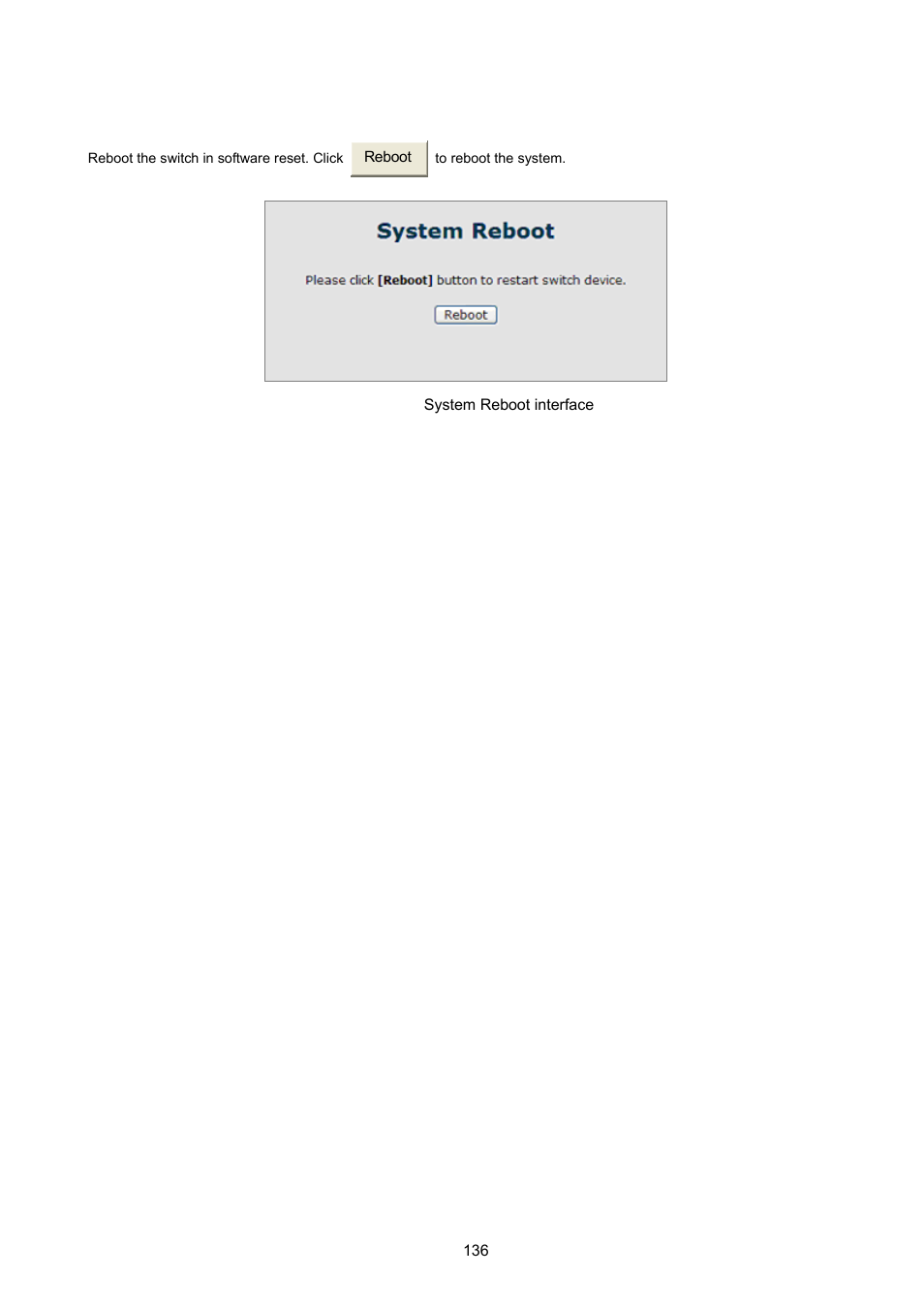 12 system reboot, Ystem, Eboot | PLANET ISW-1022MPT User Manual | Page 136 / 167