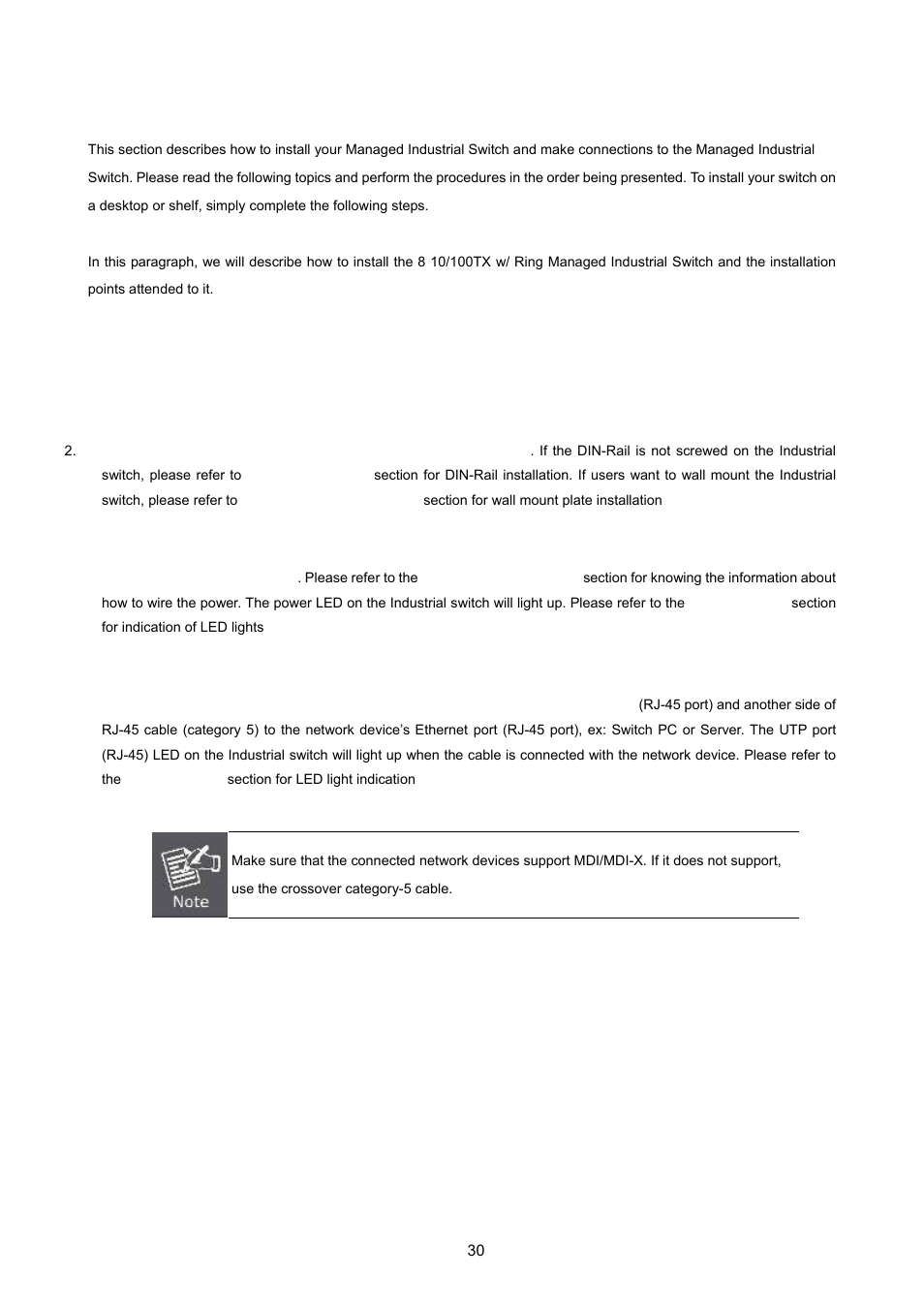 2 install the switch, 1 installation steps, Nstall the | Witch | PLANET ISW-1022MPT User Manual | Page 30 / 167