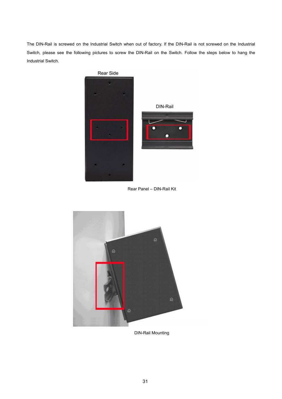 2 din-rail mounting | PLANET ISW-1022MPT User Manual | Page 31 / 167