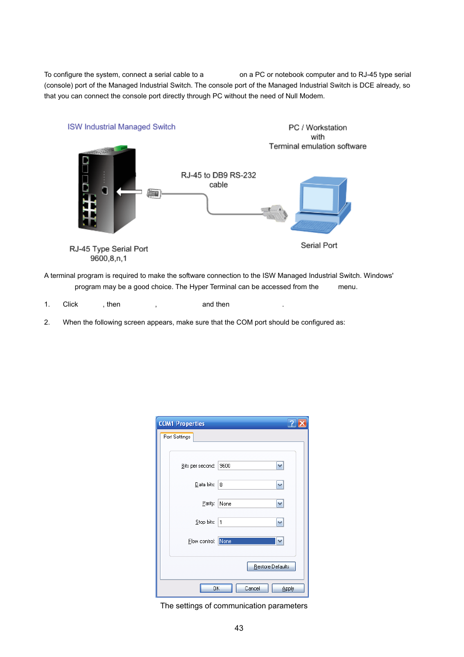 3 login in the console interface, Ogin in the, Onsole | Nterface | PLANET ISW-1022MPT User Manual | Page 43 / 167