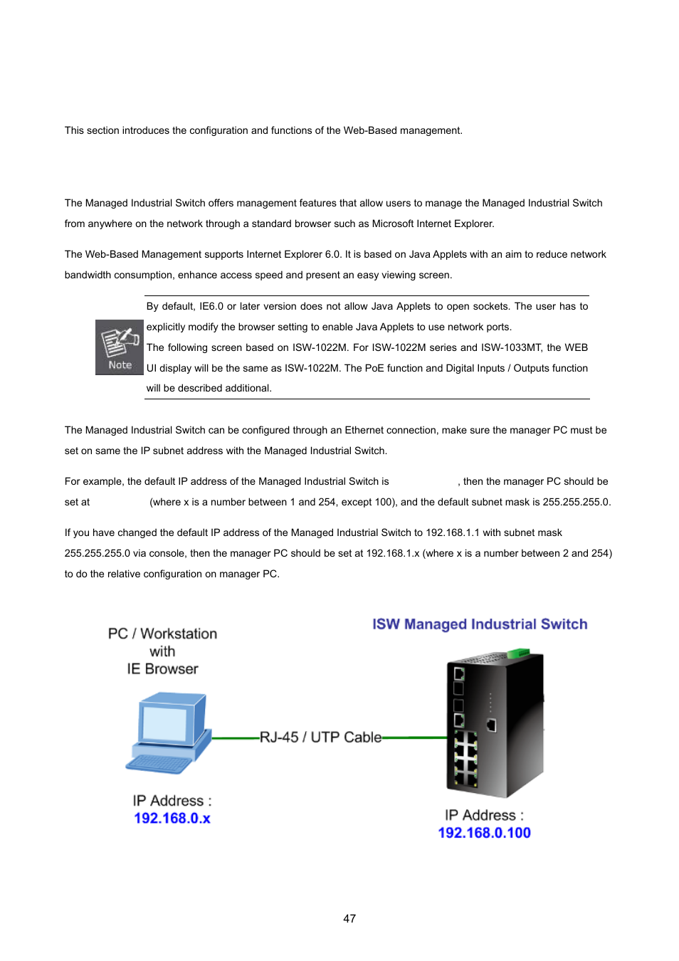 Web-based management, 1 about web-based management, Bout | Based, Anagement | PLANET ISW-1022MPT User Manual | Page 47 / 167