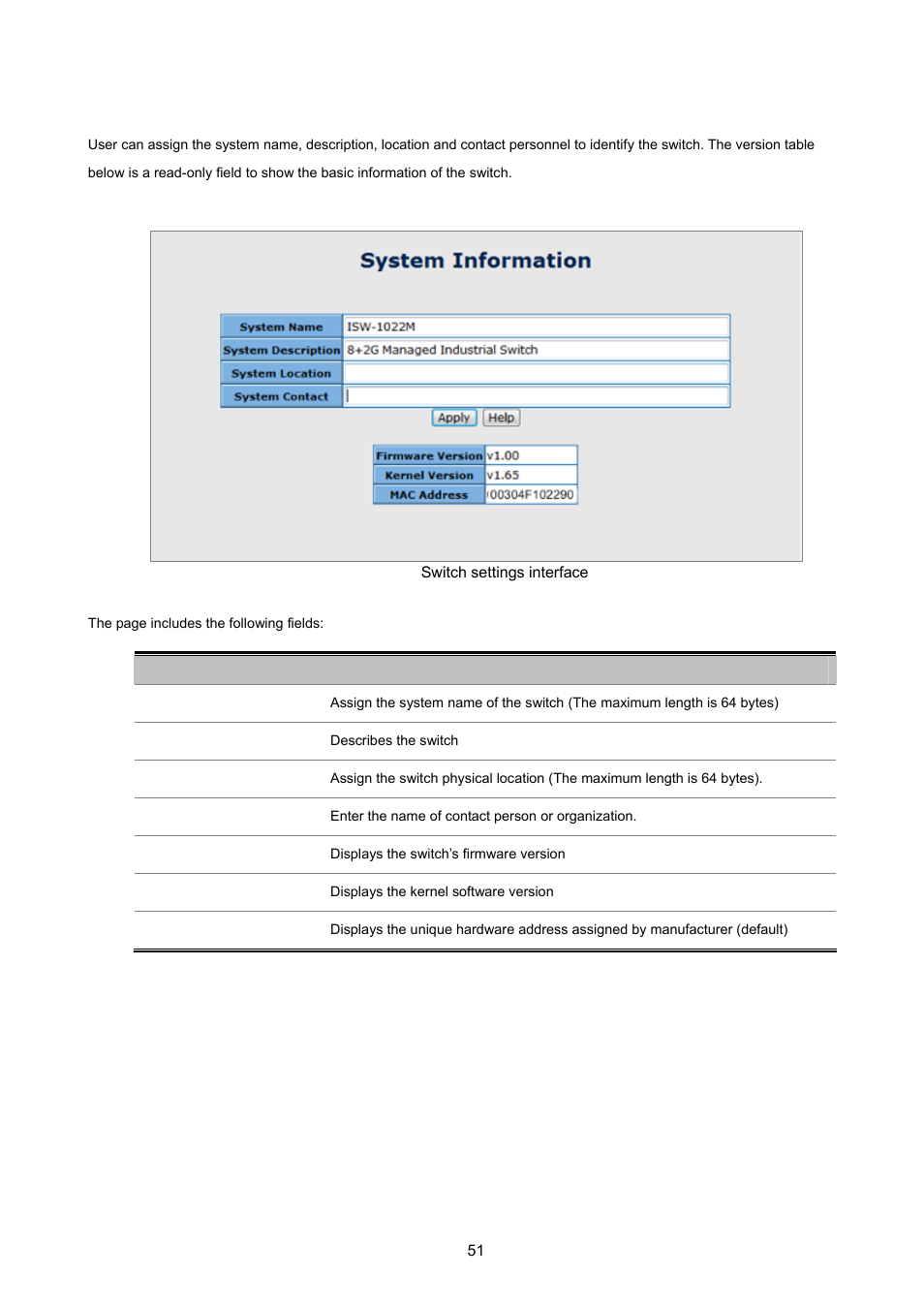 1 system information | PLANET ISW-1022MPT User Manual | Page 51 / 167