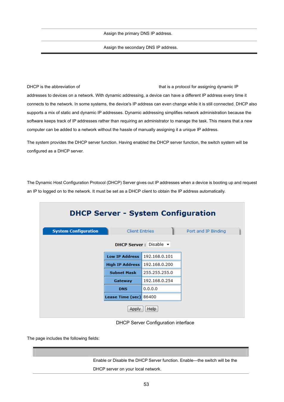 3 dhcp server, 1 system configuration | PLANET ISW-1022MPT User Manual | Page 53 / 167