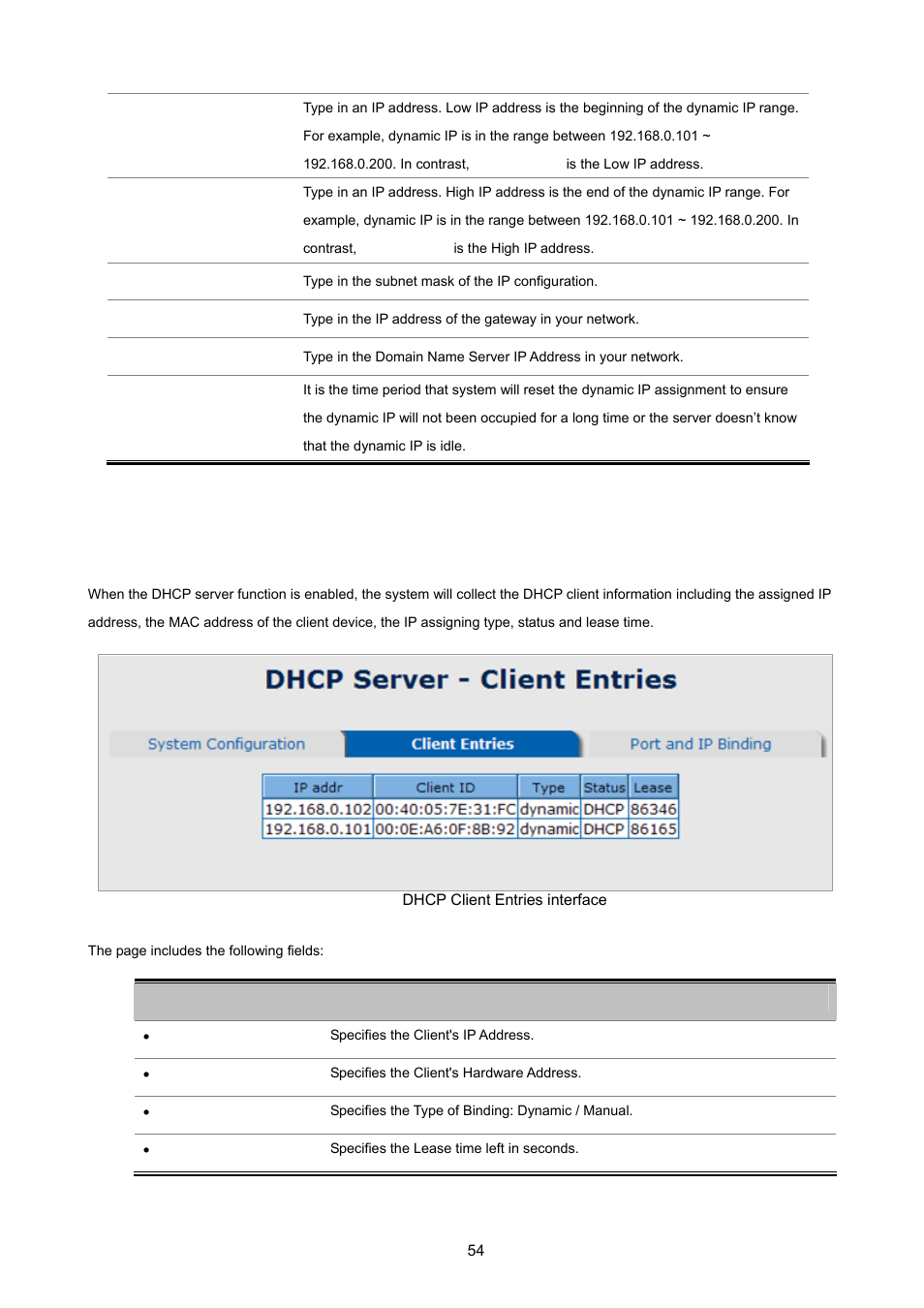 2 client entries | PLANET ISW-1022MPT User Manual | Page 54 / 167