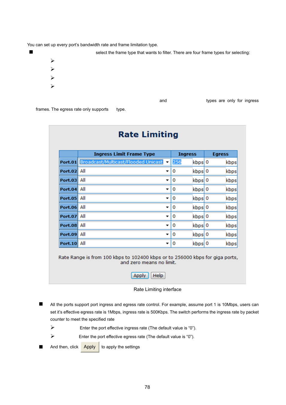 5 rate limiting | PLANET ISW-1022MPT User Manual | Page 78 / 167