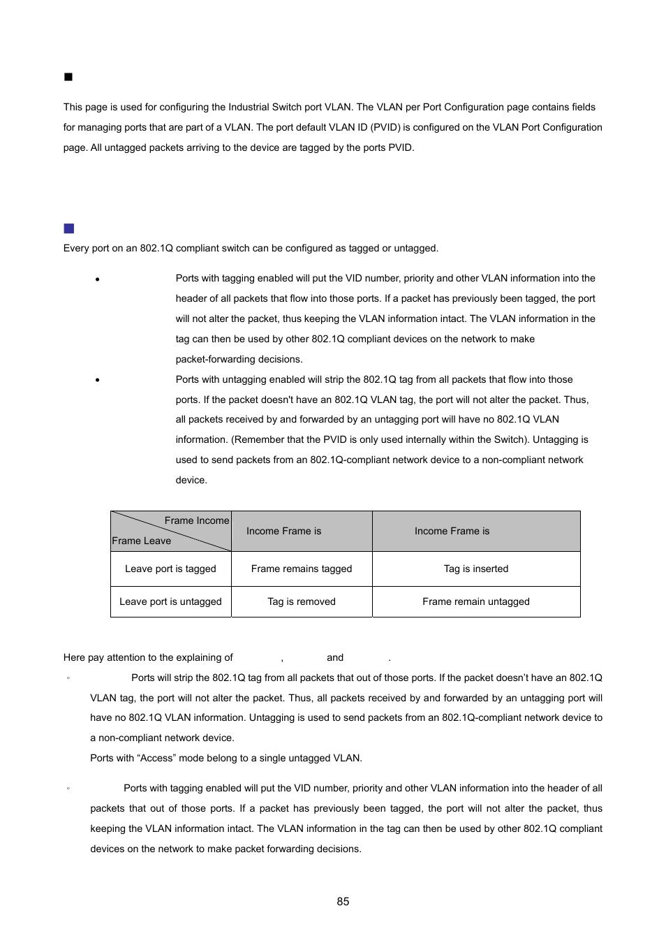 1q vlan port configuration | PLANET ISW-1022MPT User Manual | Page 85 / 167