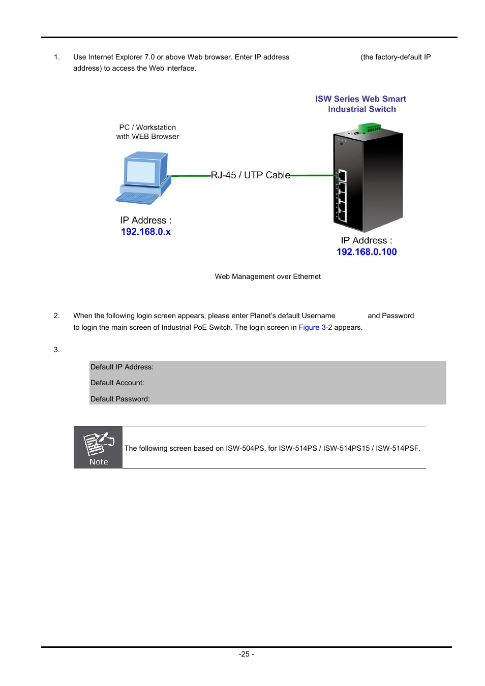 PLANET ISW-504PS User Manual | Page 25 / 89