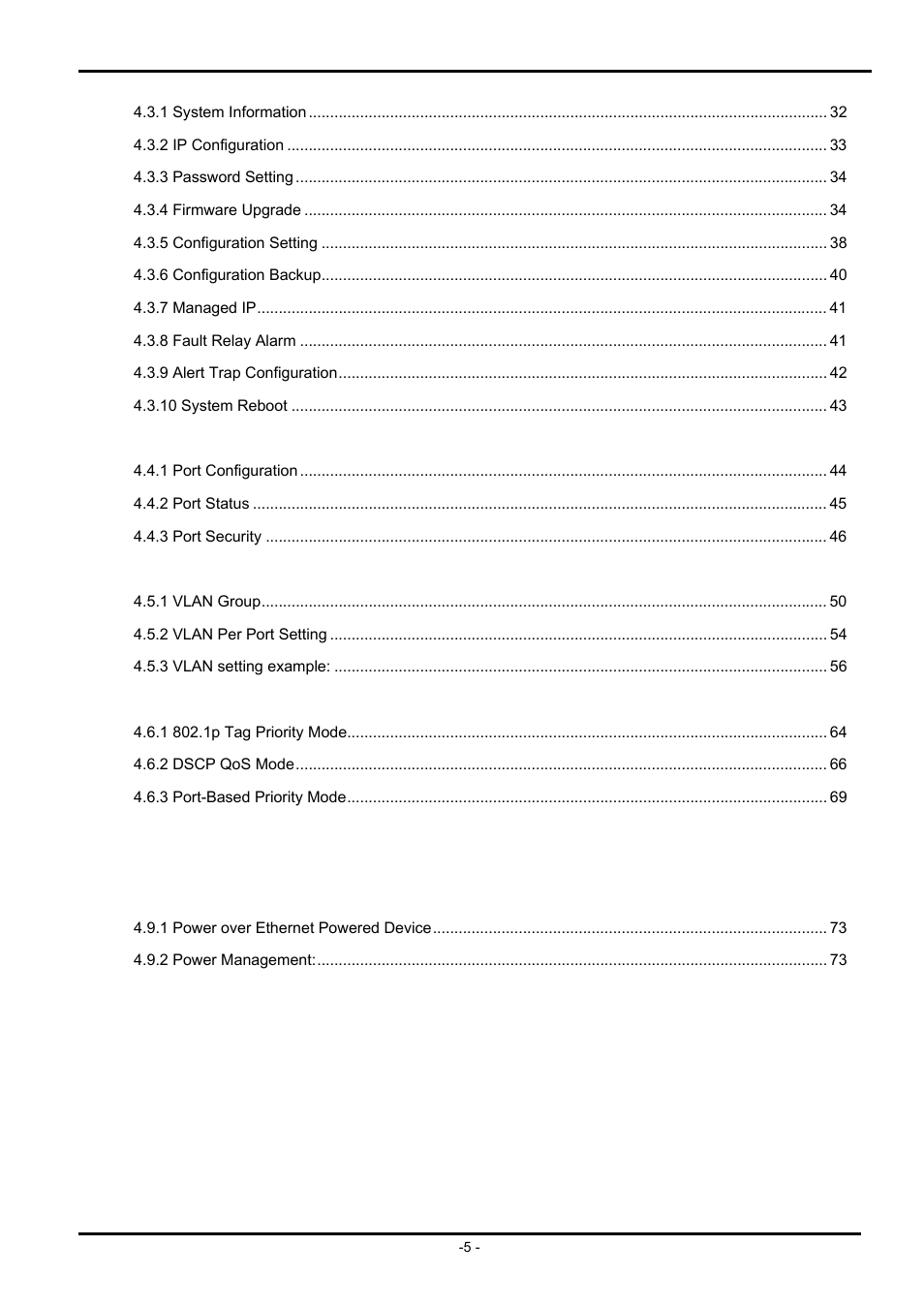 PLANET ISW-504PS User Manual | Page 5 / 89