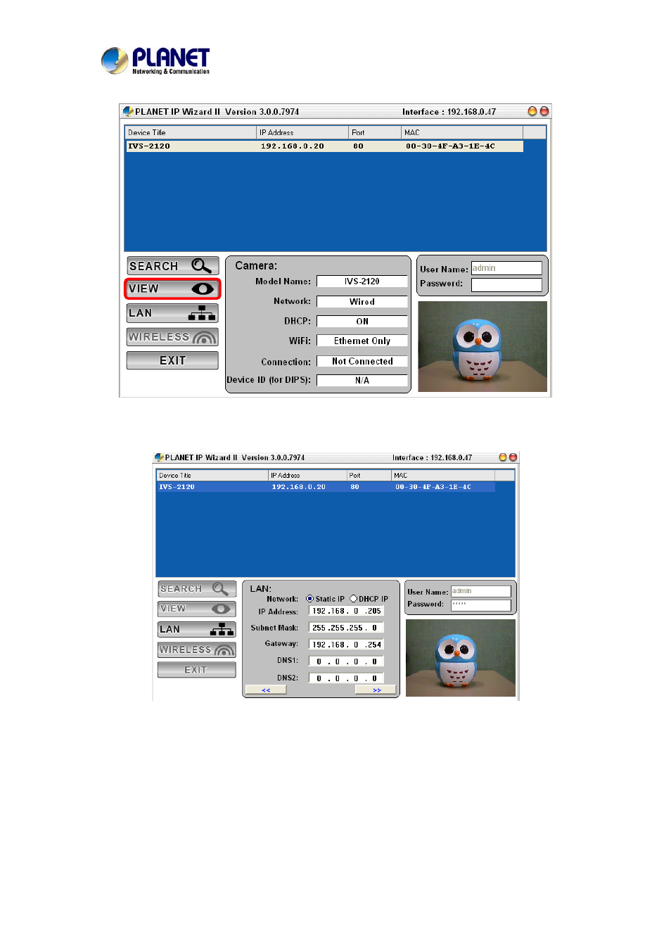 PLANET IVS-2120 User Manual | Page 20 / 87