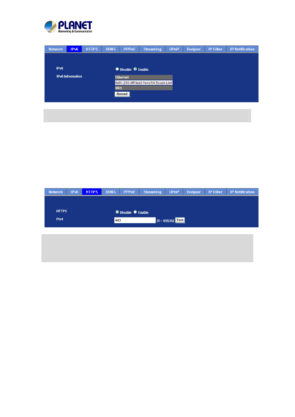 Https, Ddns server, Https 6.1.4. ddns server | PLANET IVS-2120 User Manual | Page 42 / 87