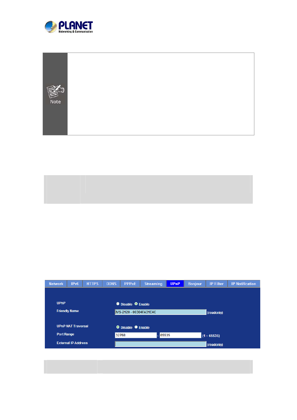 Upnp | PLANET IVS-2120 User Manual | Page 45 / 87
