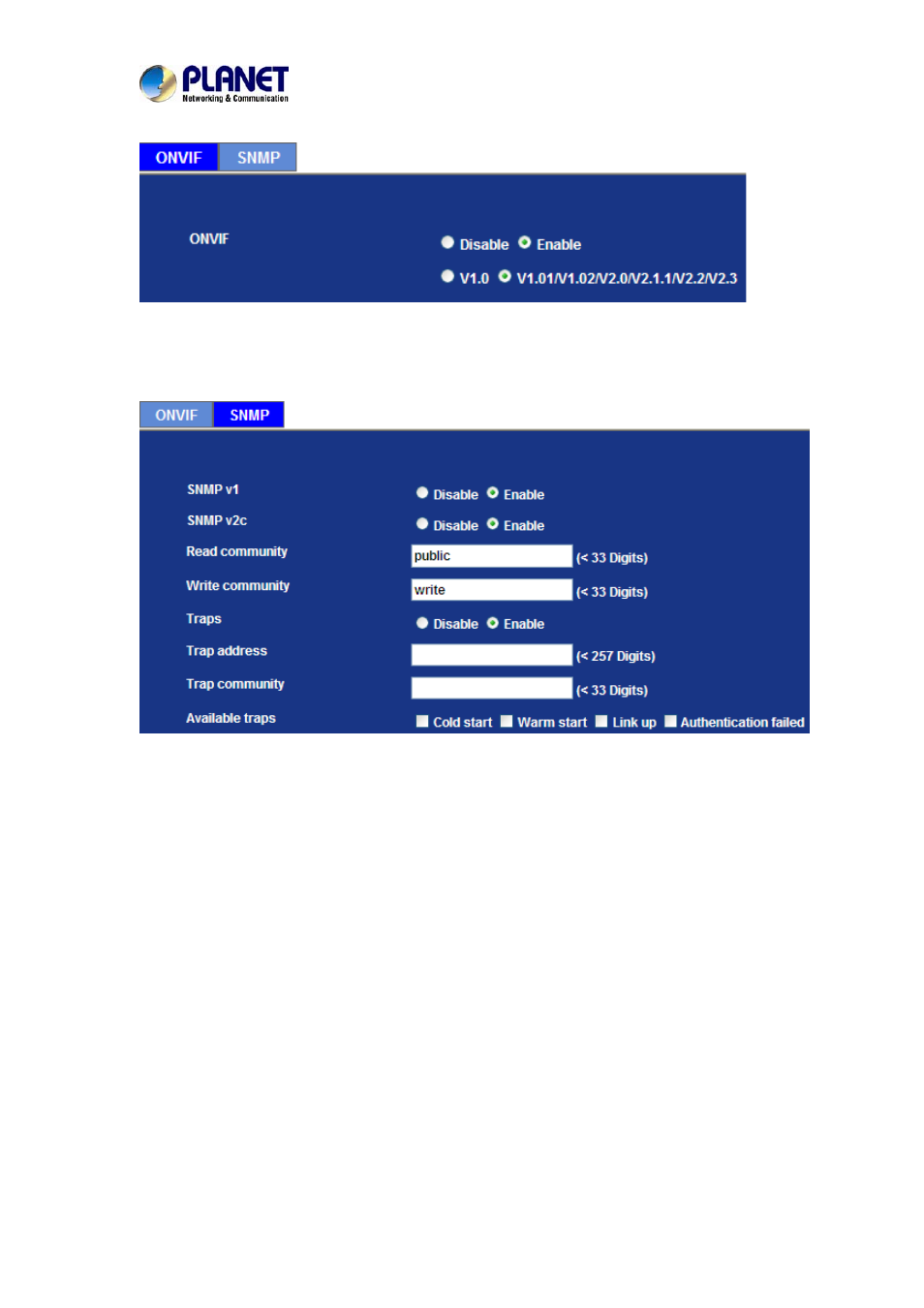 2 snmp, E-mail configuration | PLANET IVS-2120 User Manual | Page 62 / 87