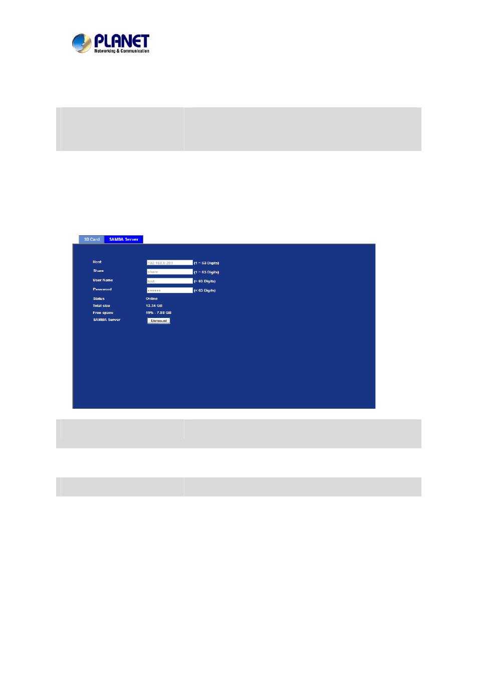 Samba server, Continuous recording | PLANET IVS-2120 User Manual | Page 66 / 87