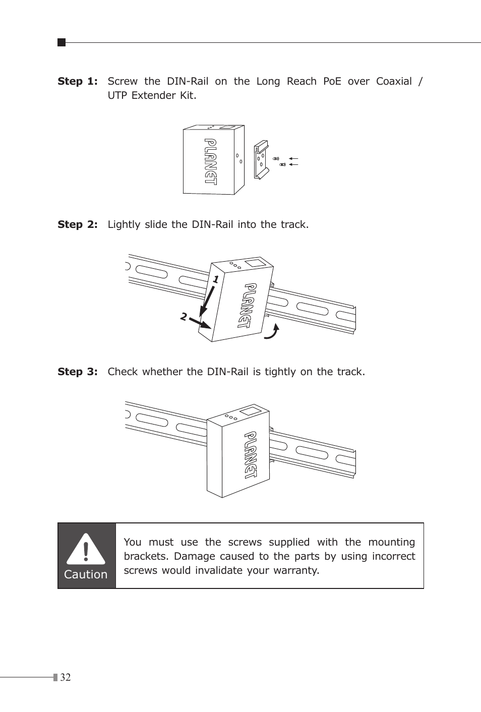 PLANET LRP-101C-KIT User Manual | Page 32 / 36