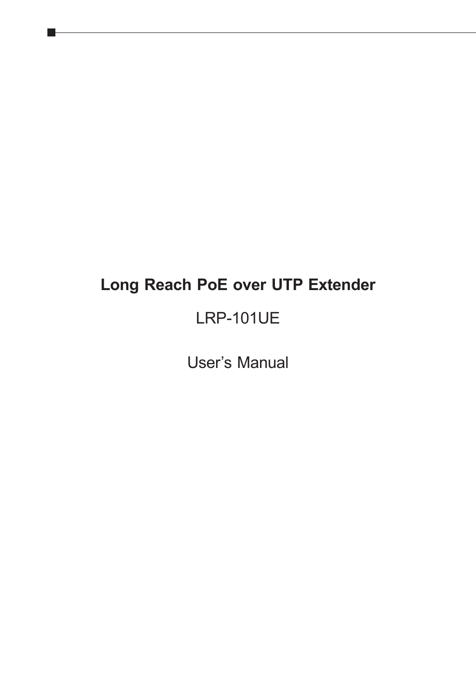 PLANET LRP-101CE User Manual | Page 12 / 20