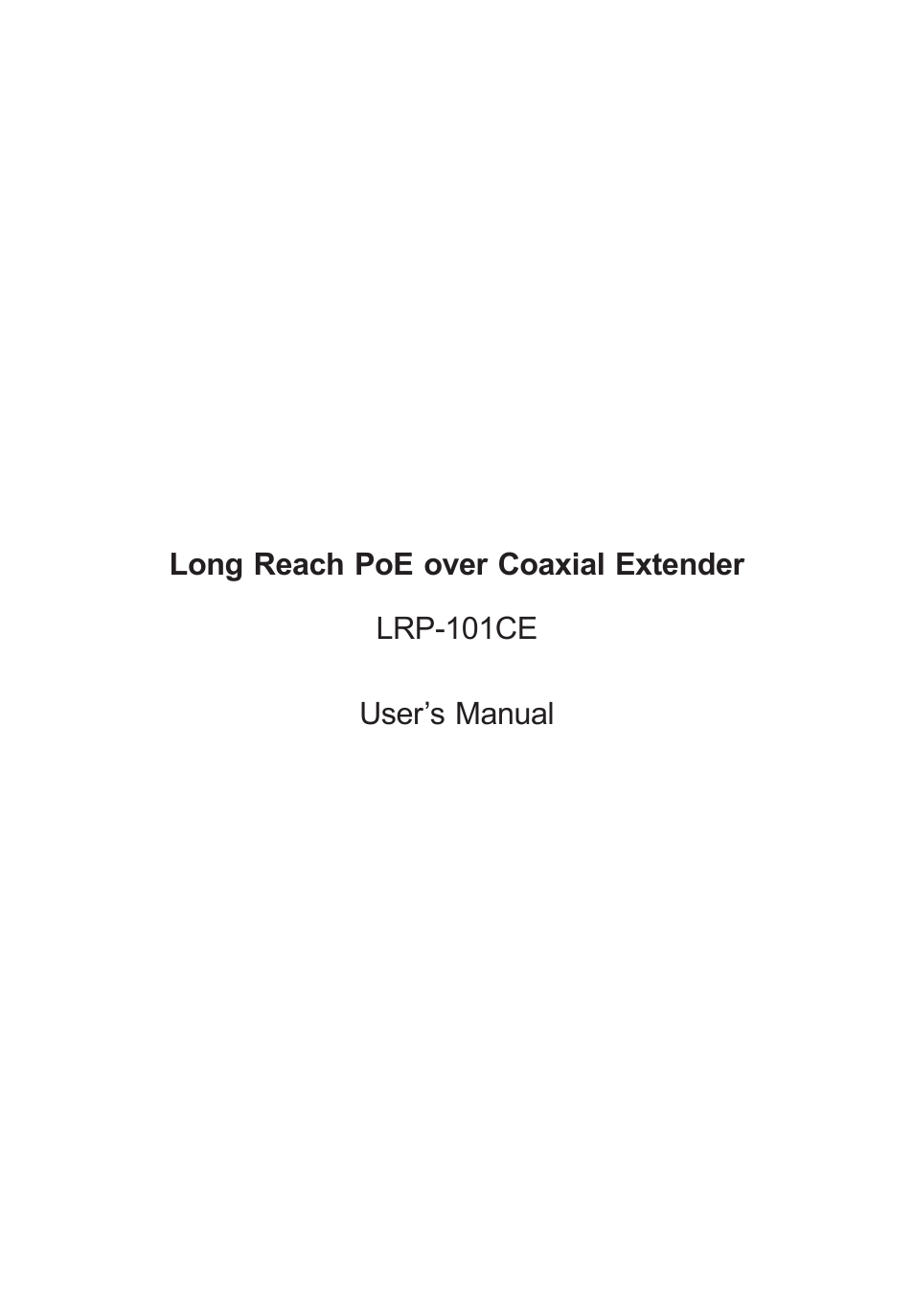 PLANET LRP-101CE User Manual | Page 4 / 20
