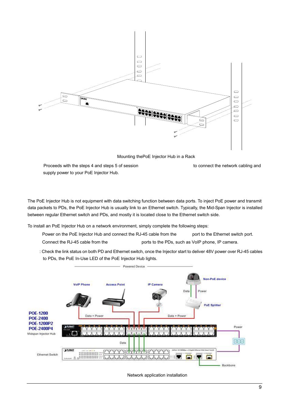 3 network application installation | PLANET POE-1200 User Manual | Page 12 / 45
