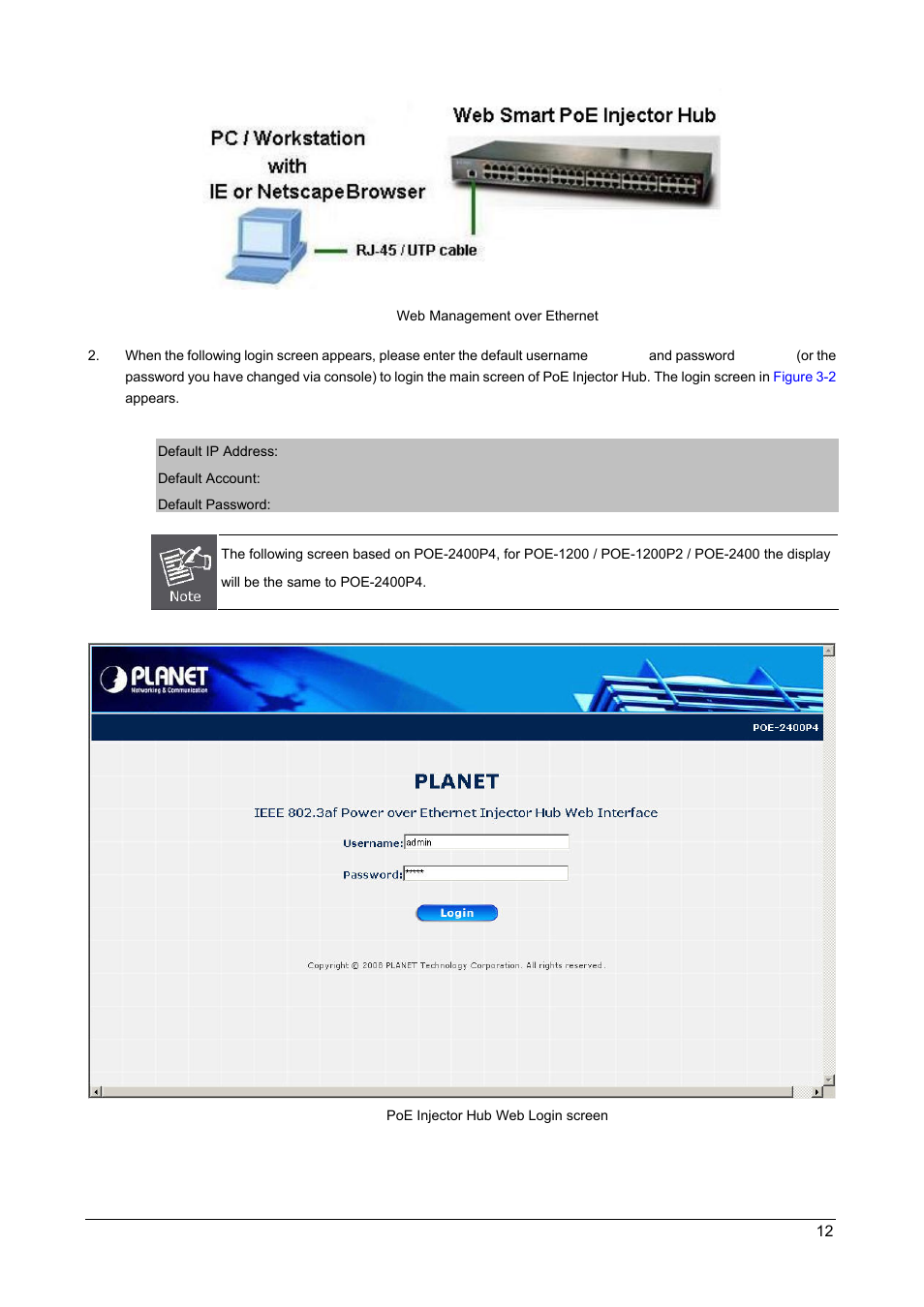 PLANET POE-1200 User Manual | Page 15 / 45