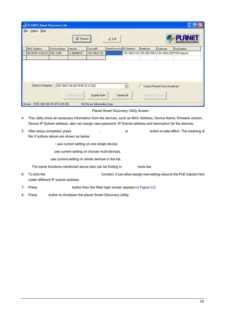 PLANET POE-1200 User Manual | Page 17 / 45