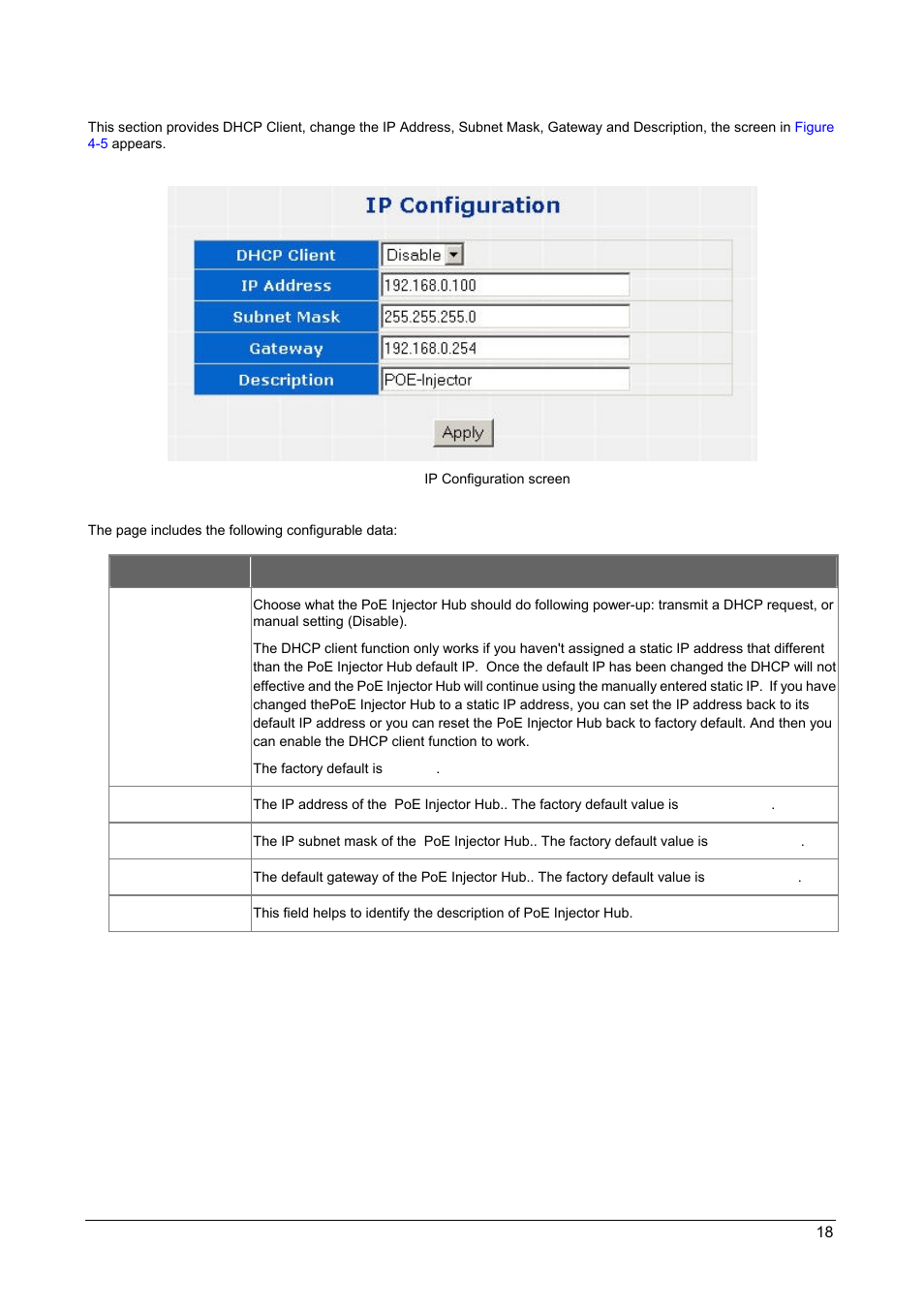 2 ip configuration | PLANET POE-1200 User Manual | Page 21 / 45