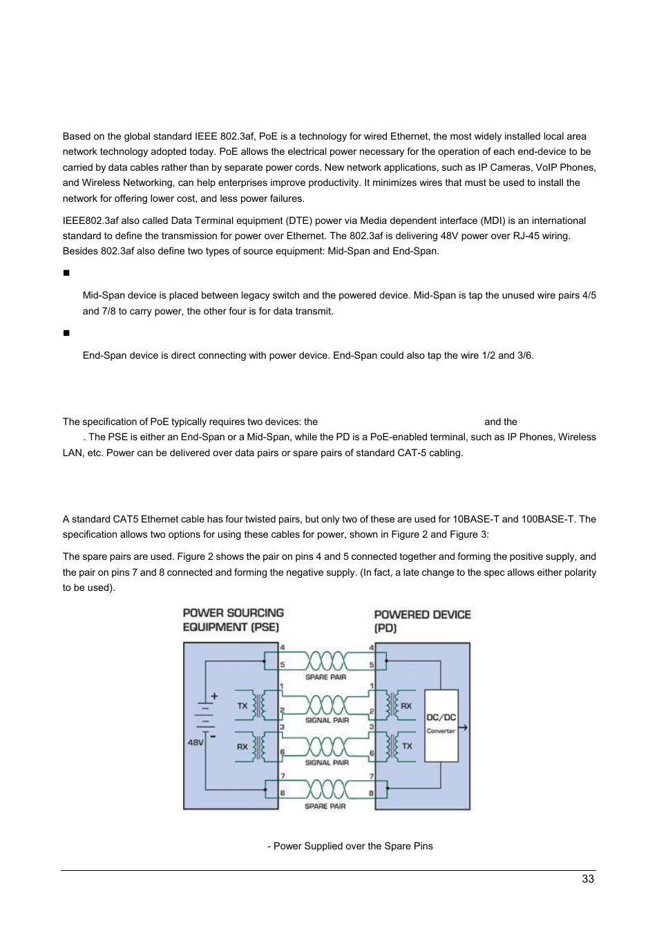 Power over ethernet overview, What is poe | PLANET POE-1200 User Manual | Page 36 / 45