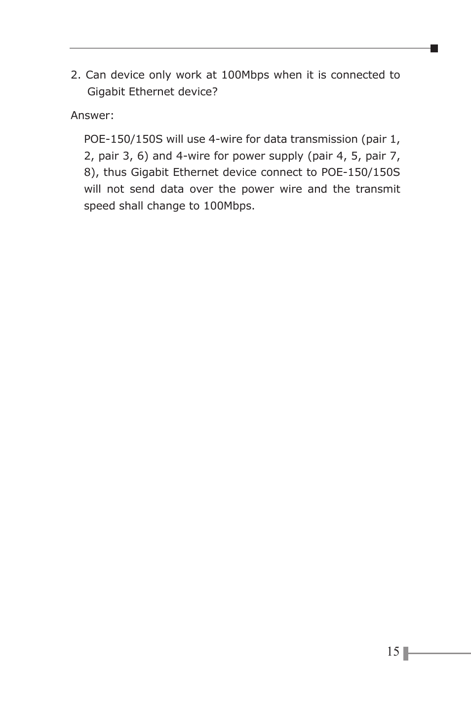 PLANET POE-150 User Manual | Page 19 / 22