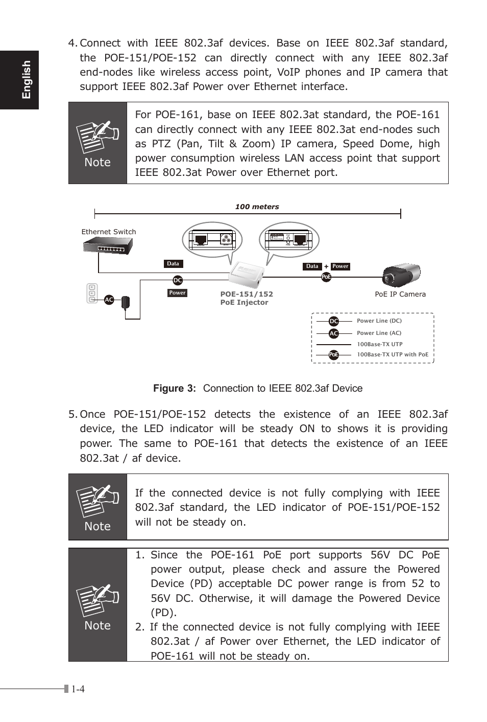 English | PLANET POE-151 User Manual | Page 8 / 52